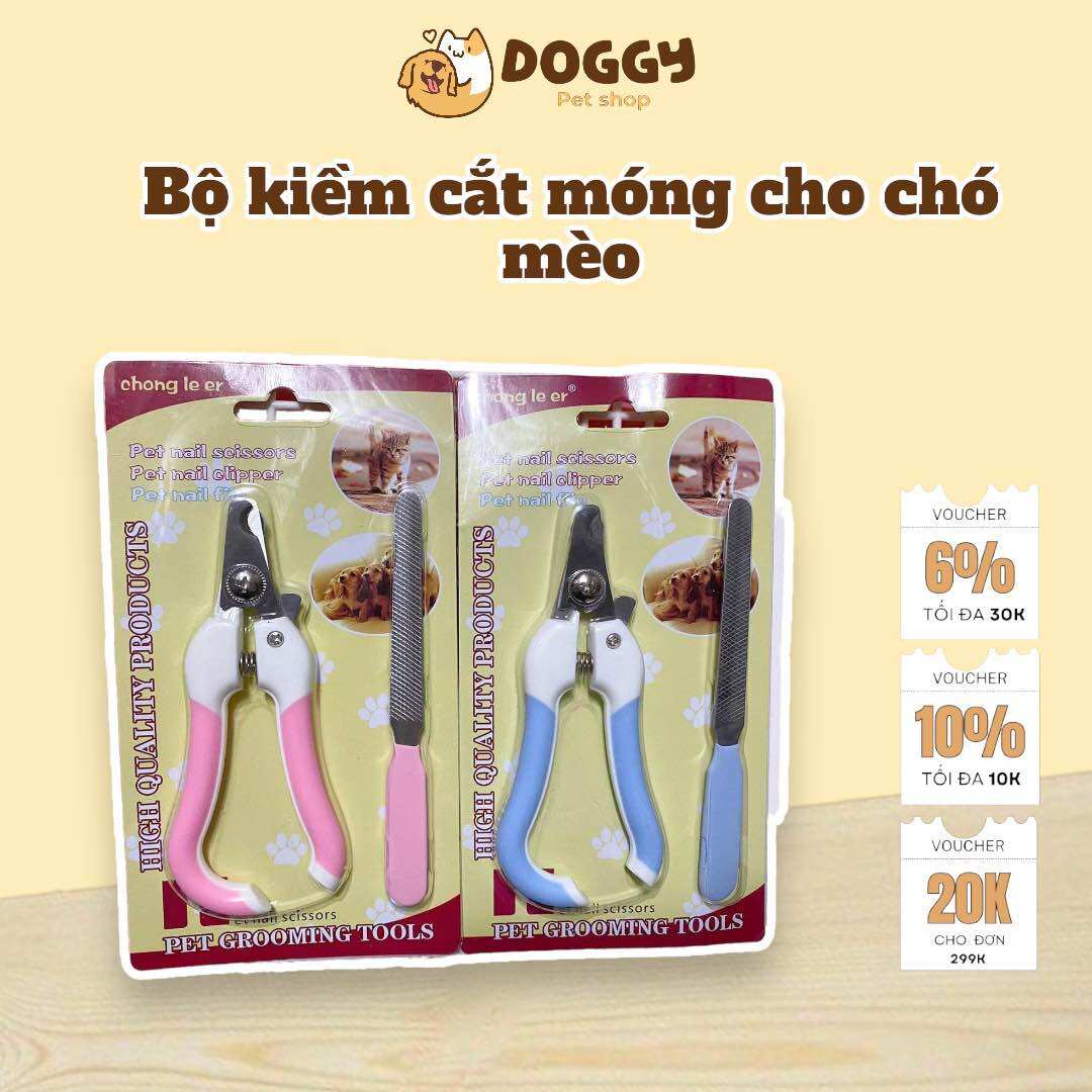 Bộ kìm cắt móng cho chó mèo - Bộ kìm cắt móng cho mèo kèm dũa móng