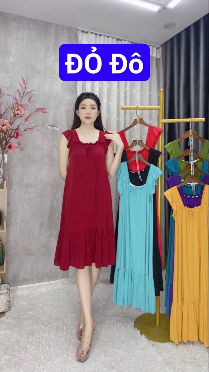 Dam canh tien de thuong. size 45-63kg mặc vừa, chất vải thun lạnh co giãn 4 chiều