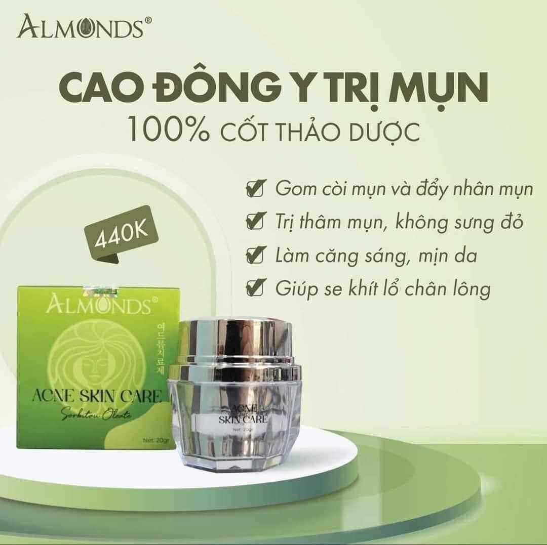 Cao mụn đông y hổ trợ sáng da ngừa mụn