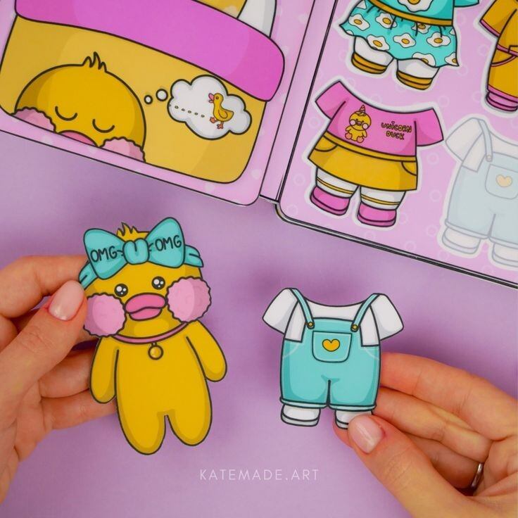 Ngôi nhà giấy của bé vịt vàng lalafan