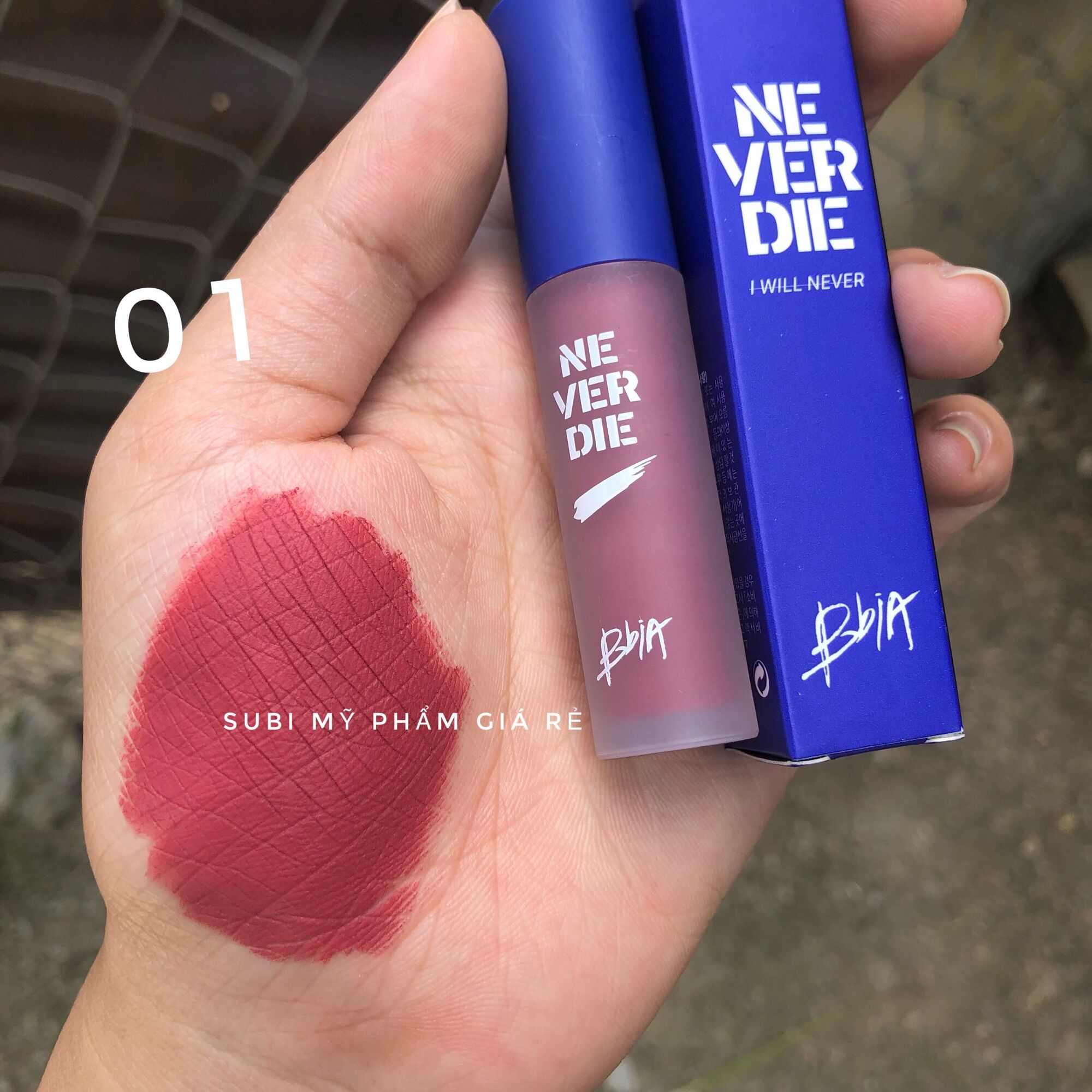 Son Bbia never die tint vỏ xanh