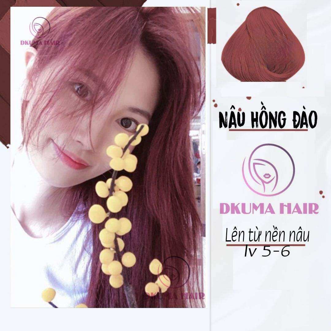 Màu Nhuộm NÂU HỒNG ĐÀO Dkumahair