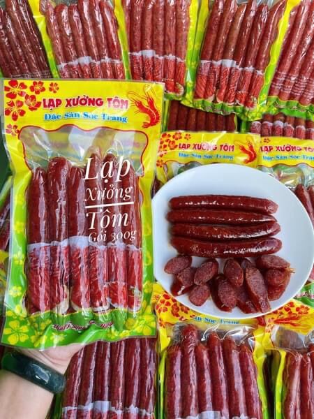 Lạp xưởng tôm gói 300gr