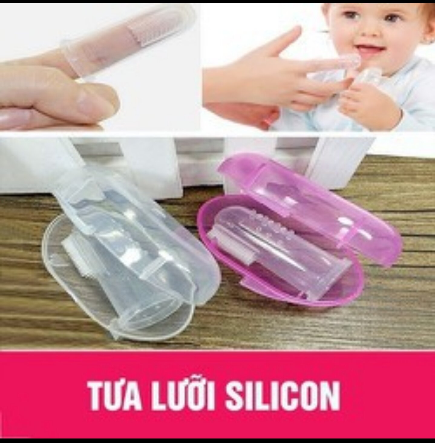 Dụng cụ tưa lưỡi silicon