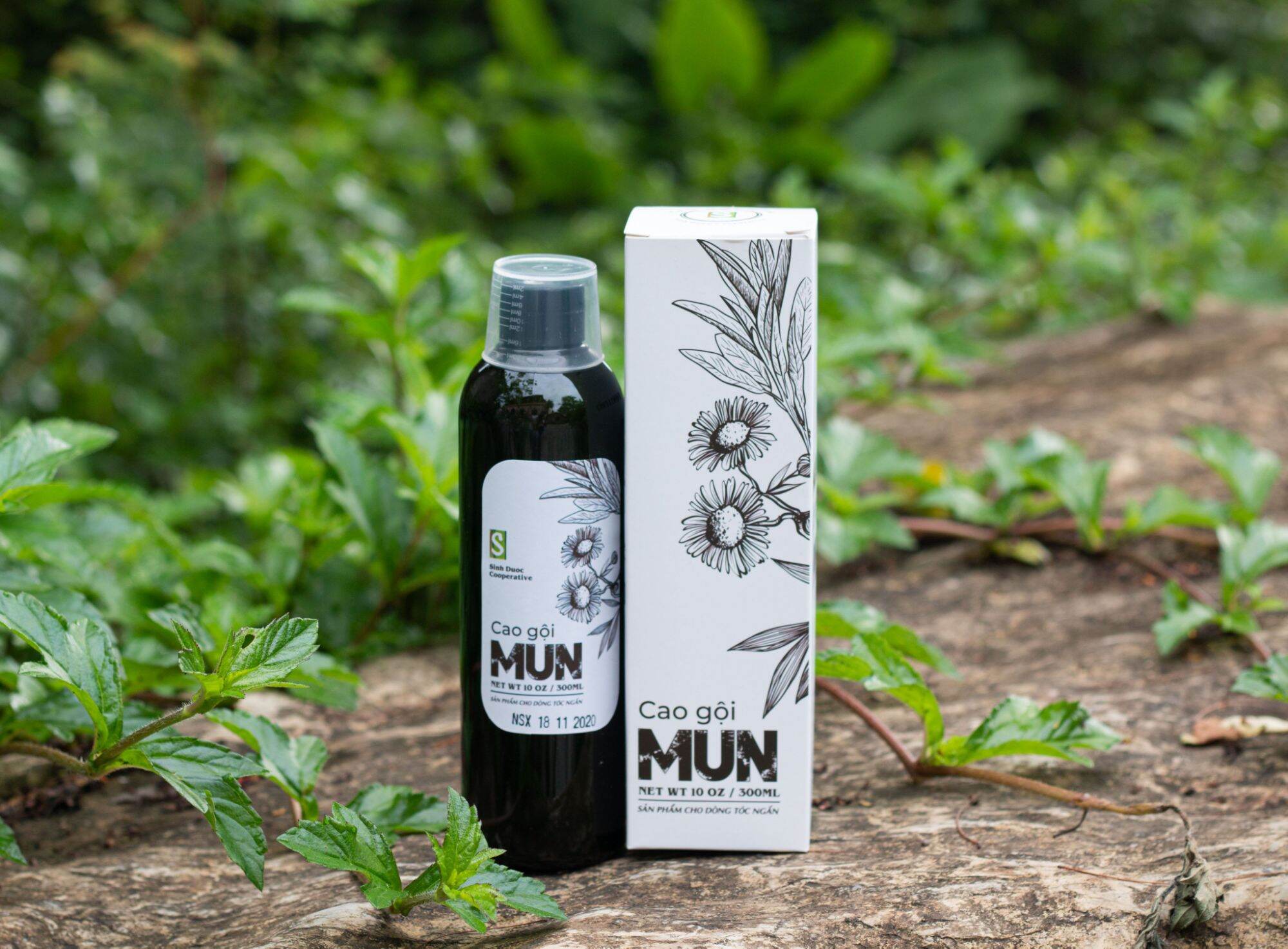Cao Gội MUN 300ml HTX Sinh Dược- dầu gội thiên nhiên từ thảo dược