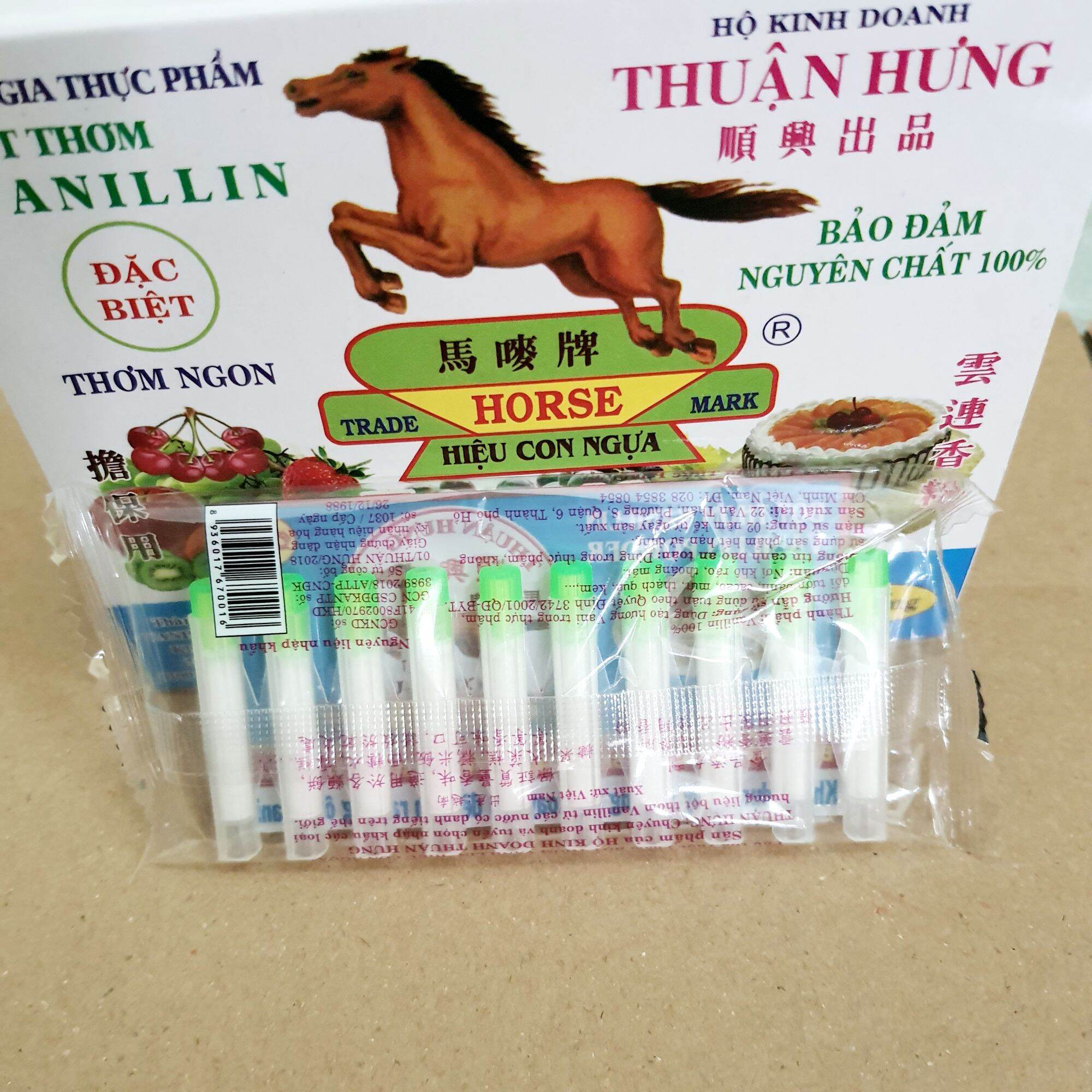 Bột thơm vani/Vanilline ống (vỉ 10 ống)