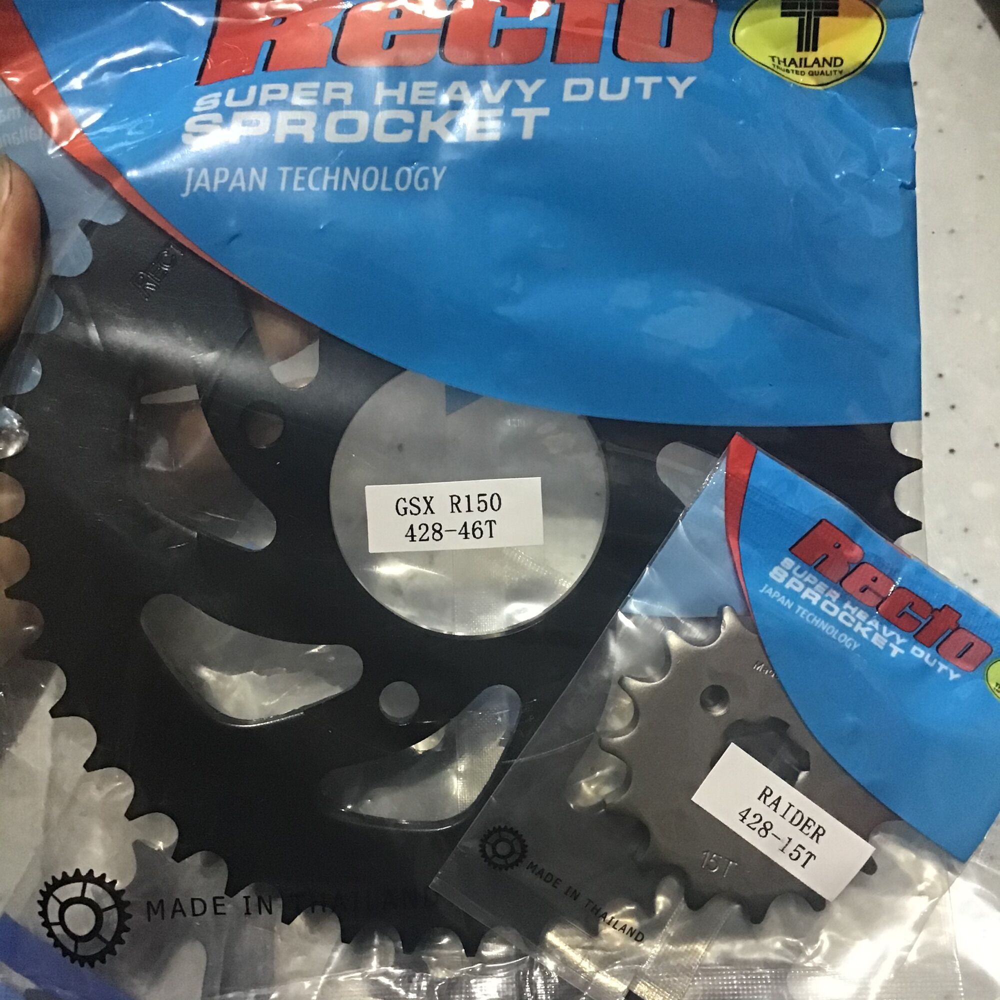 Suzuki gsx 150 nhông 15t - dĩa 45t 46t thương hiệu recto - thailand