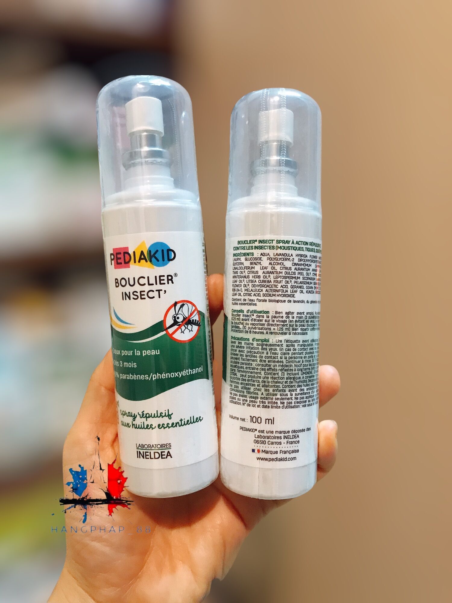 Xịt chống muỗi Pediakid Pháp 100ml