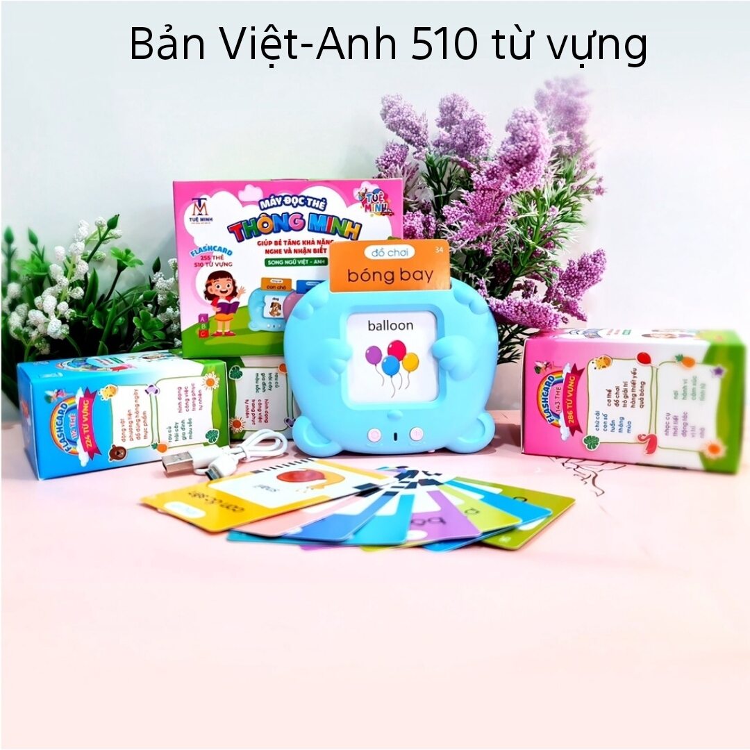 Máy đọc thẻ tiếng anh cho bé Flashcard gồm 224 từ vựng