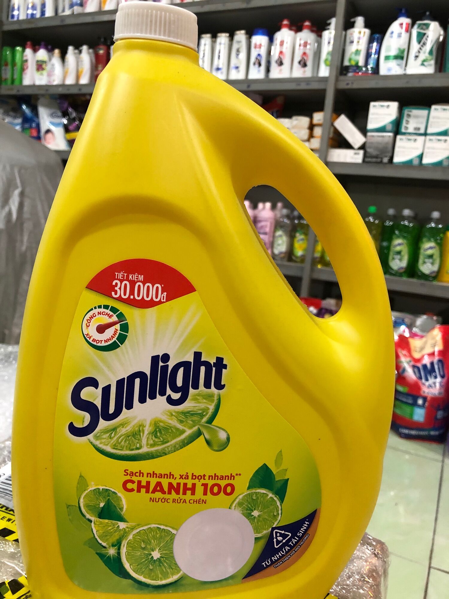 Nước rửa chén Sunlight chanh 100 can 3,6kg