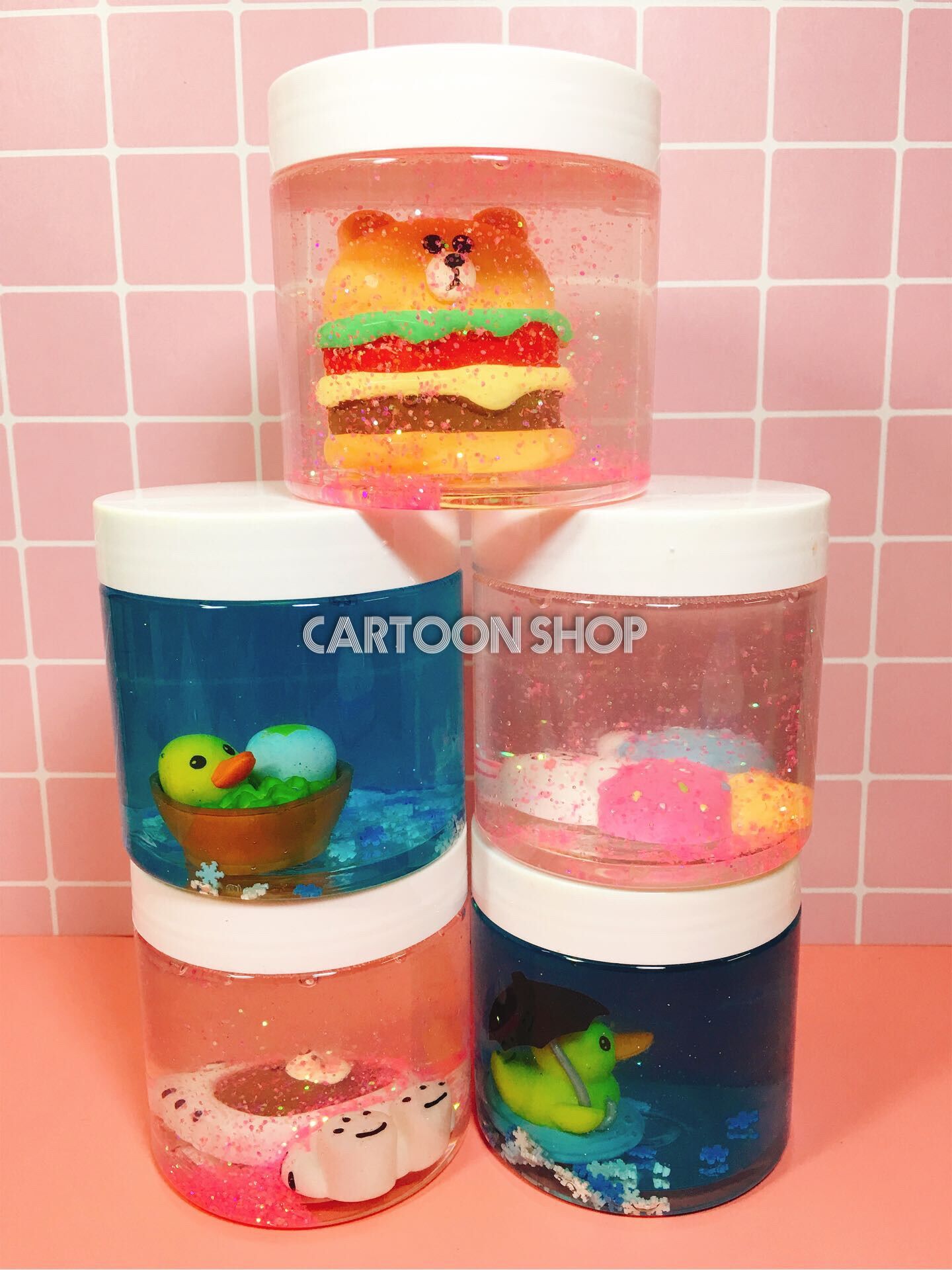 slime hũ hình trụ lớn