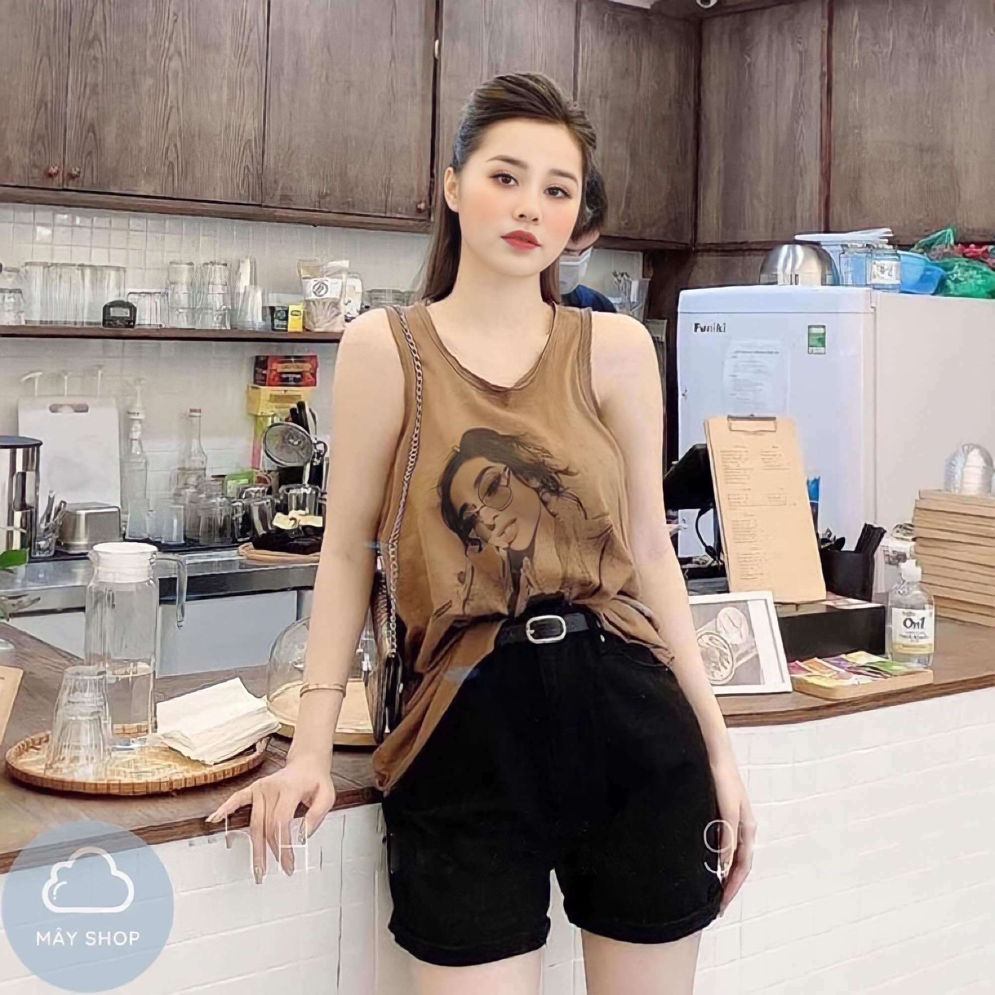 ÁO THUN GIẤY BA LỖ CÔ GÁI