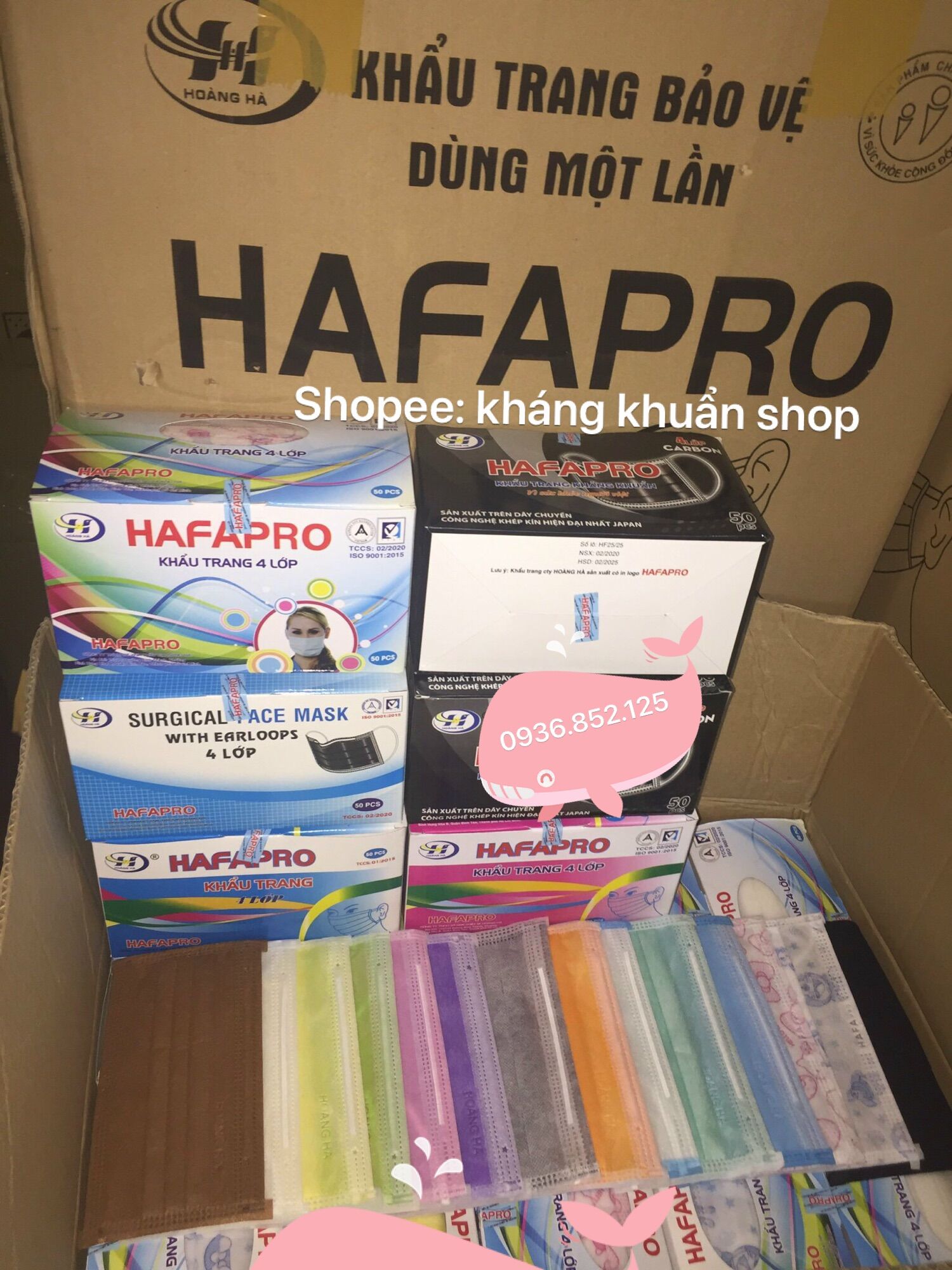 Sĩ thùng khẩu trang y tế Hafapro