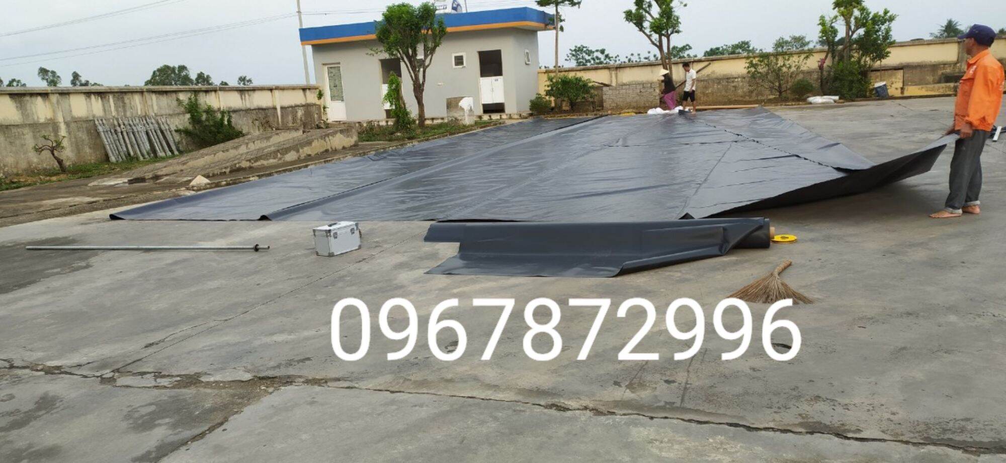 Bạt lót hồ HDPE dày 0.5mm khổ 5m