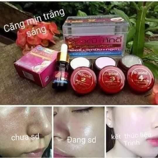 Bộ kem mờ thâm nám Yanhee Thái Lan màu đỏ