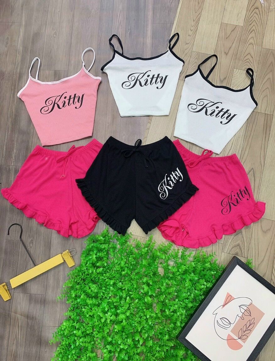 Sét bộ 2 dây thun gân kitty