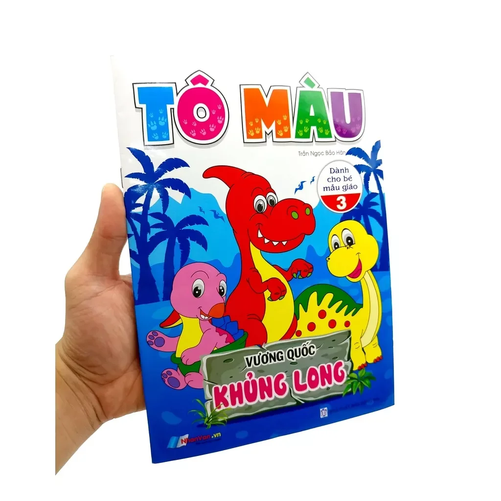Sách Tô Màu Khủng Long Cho Bé -Tập 3