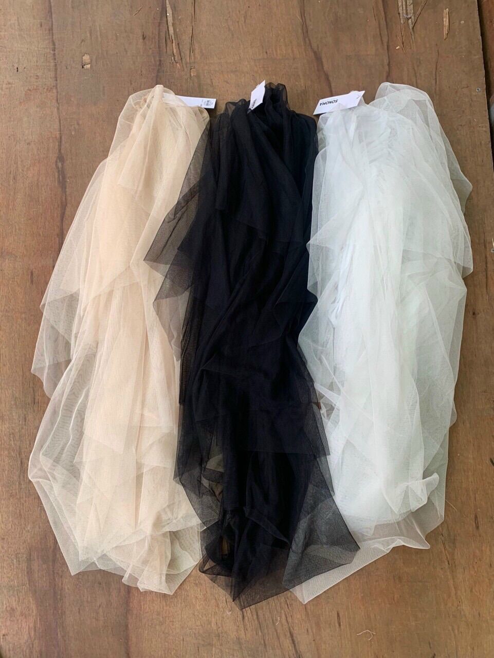 [HCM] CHÂN VÁY LƯỚI TÀ NHỌN FROM DƯỚI 50KG