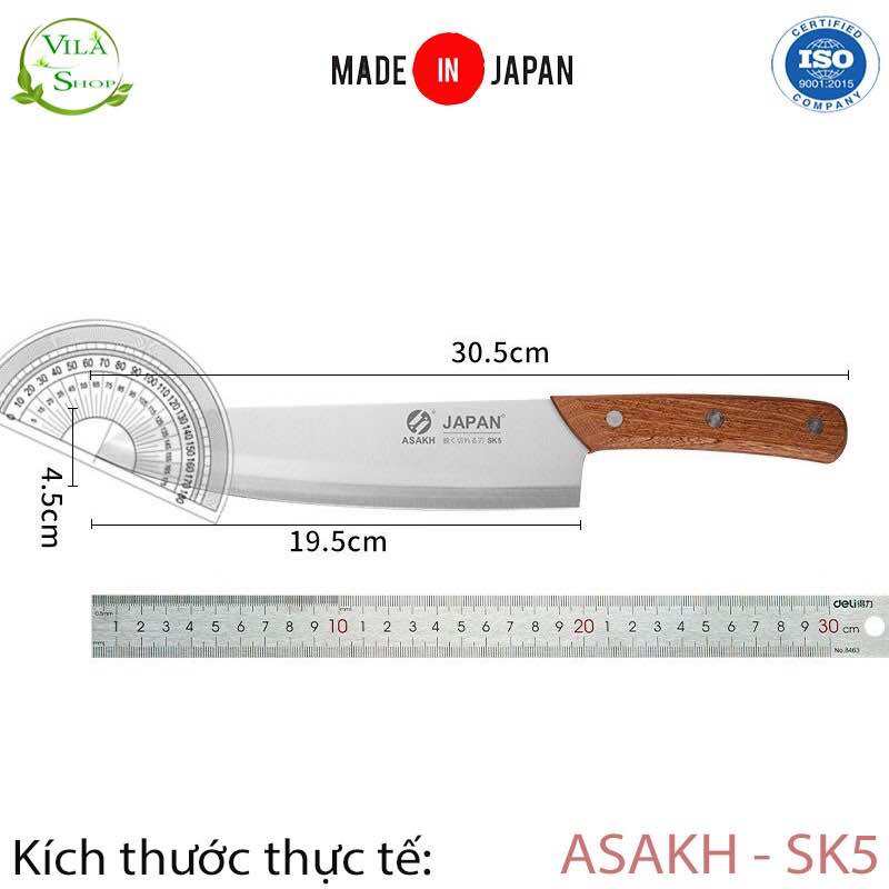 Dao  Nhật  loại  dài 31 cm (Aksa Japan) Dao thái  thịt rau củ quả