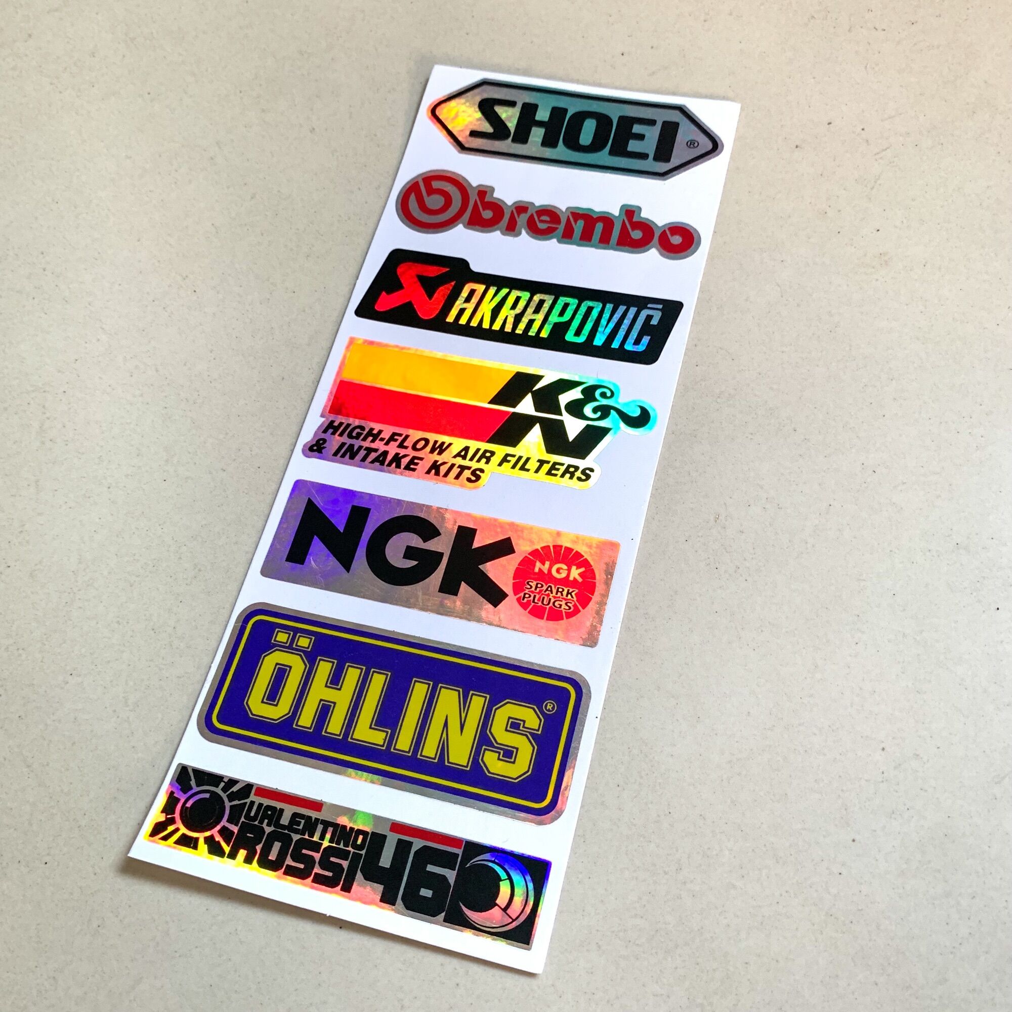 Tem Decal Phản Quảng Laser Vỉ 7 Sticker Siêu Chất