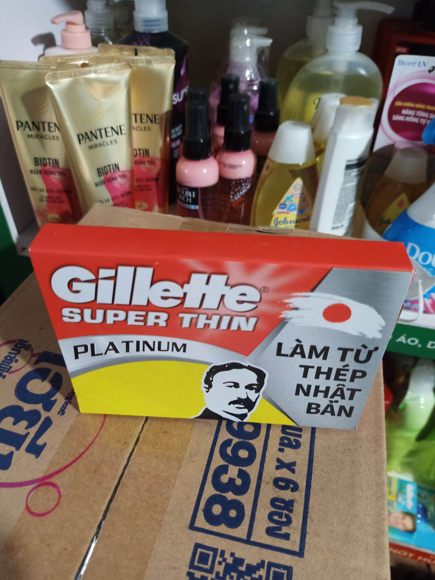 Lưỡi Lam Gillette - Hộp 100 Lưỡi (20 hộp nhỏ, mỗi hộp 5 lưỡi)