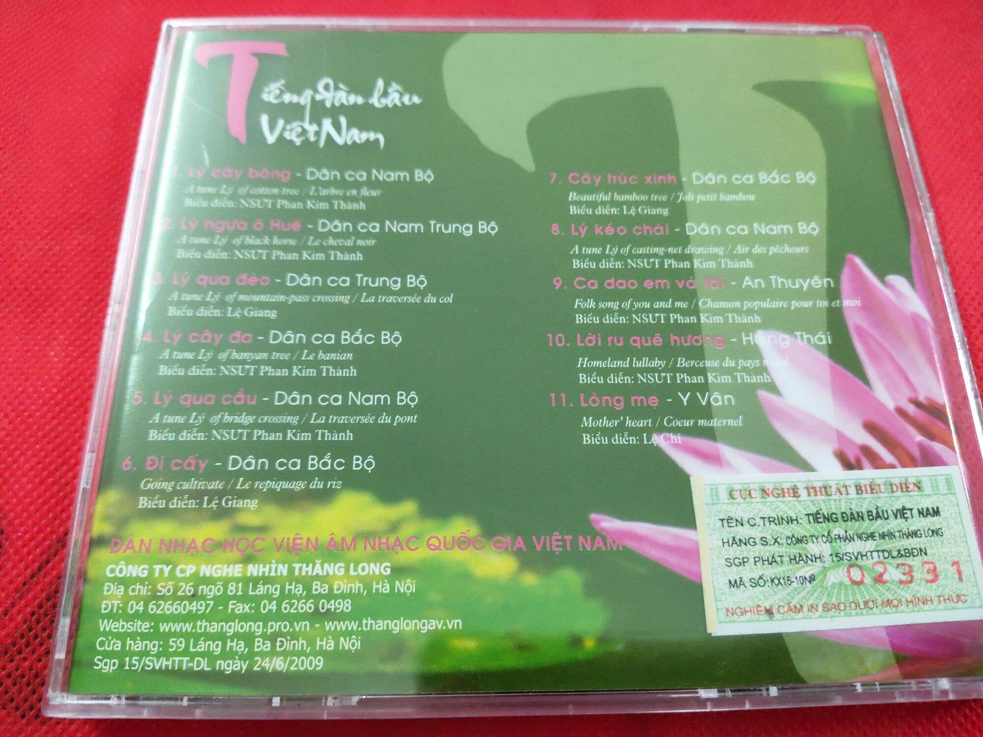 CD Độc tấu đàn bầu - Tiếng đàn bầu Việt Nam