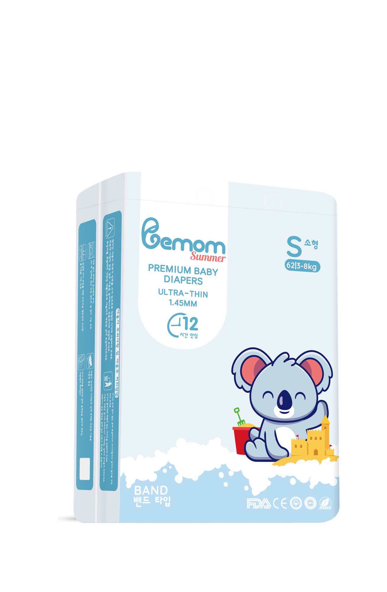 Tã/Bỉm BEMOM HÀN QUỐC Dán/Quần Đủ Size S56/M48/L46/M44/L42/XL40/XXL38/3XL36