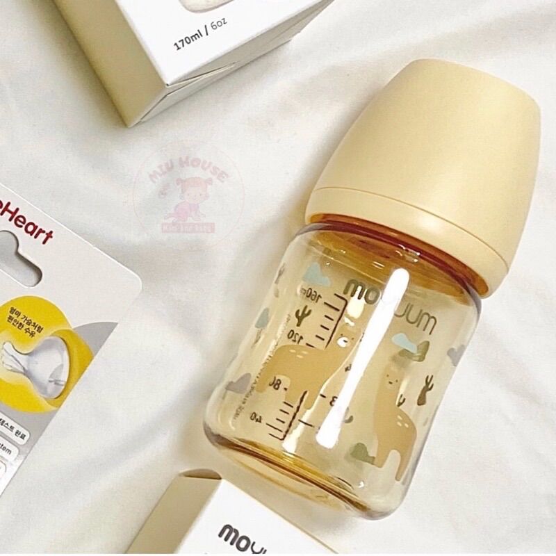 Bình sữa Moyuum Lạc Đà, Moyuum Llama edition 170ml- 270ml