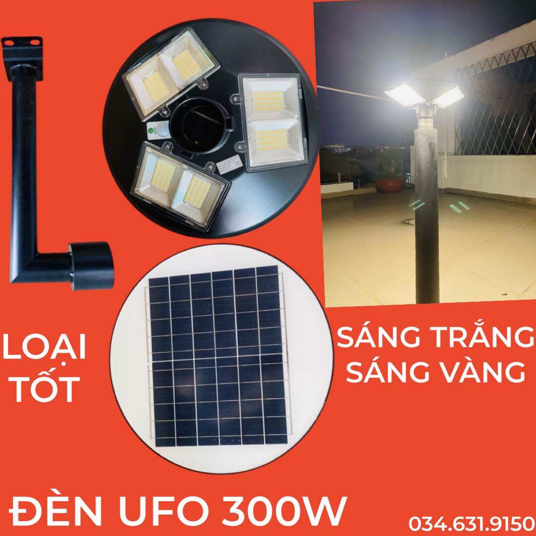Đèn ufo 300w ánh sáng trắng và ánh sáng vàng