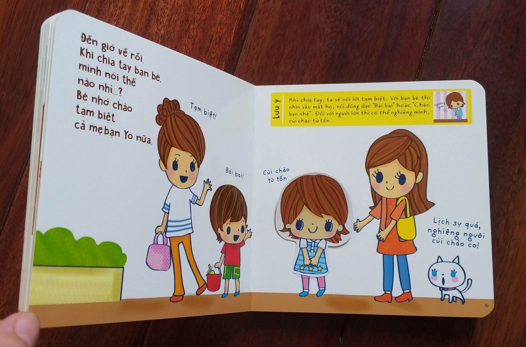 Sách Ehon kỹ năng Chào hỏi lịch sự