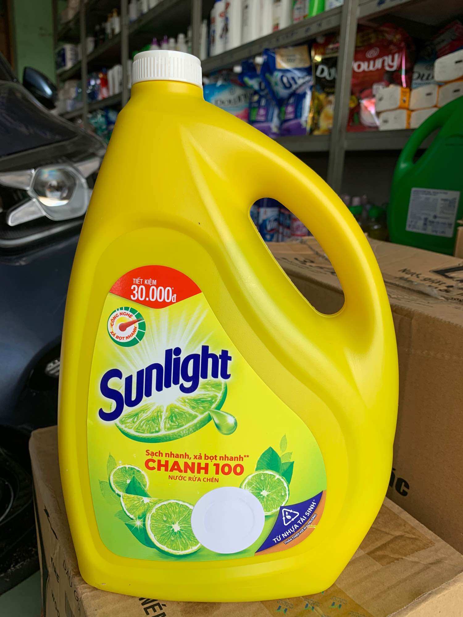 Nước rửa chén Sunlight chanh can 3,6kg