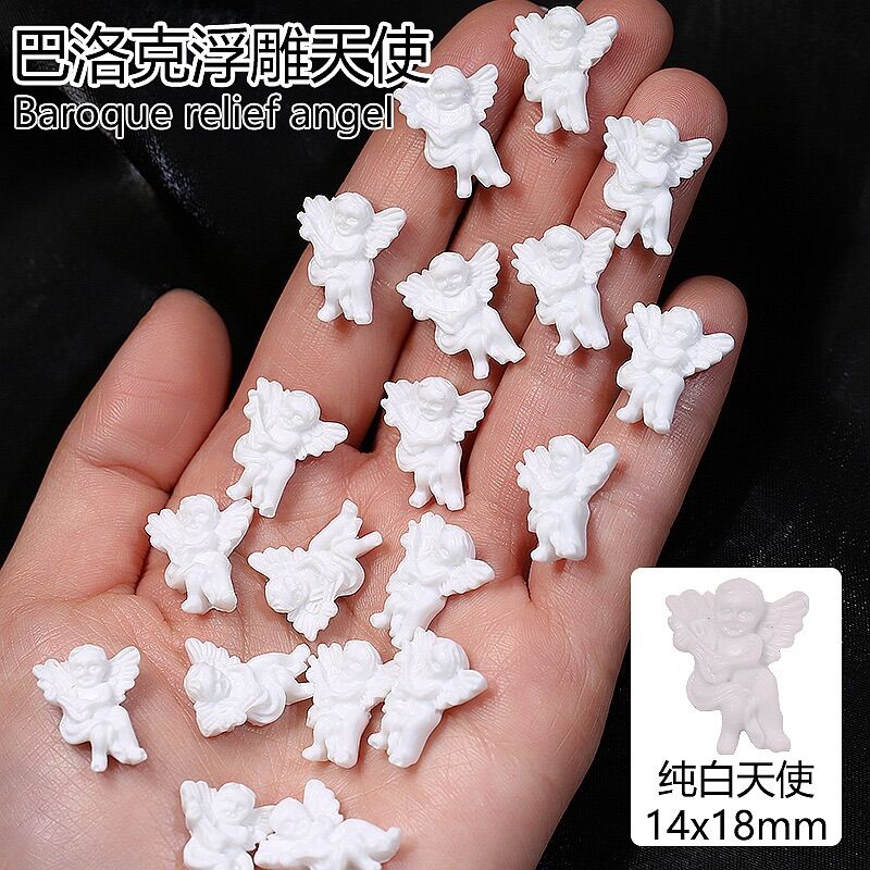 Set 10 charm thiên thần trang trí móng tay siêu nhân