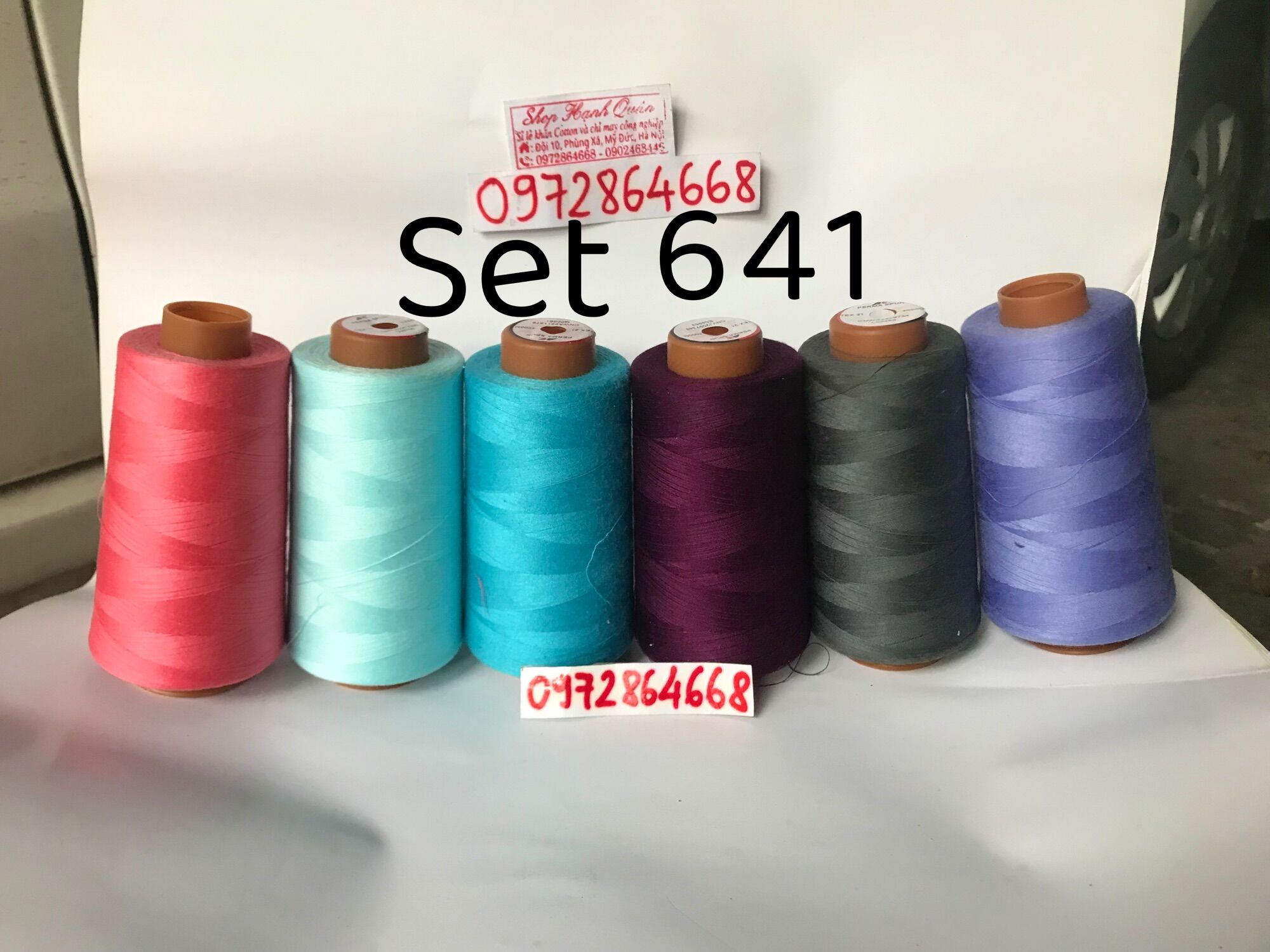 Set chỉ sợi nhỏ may áo dài