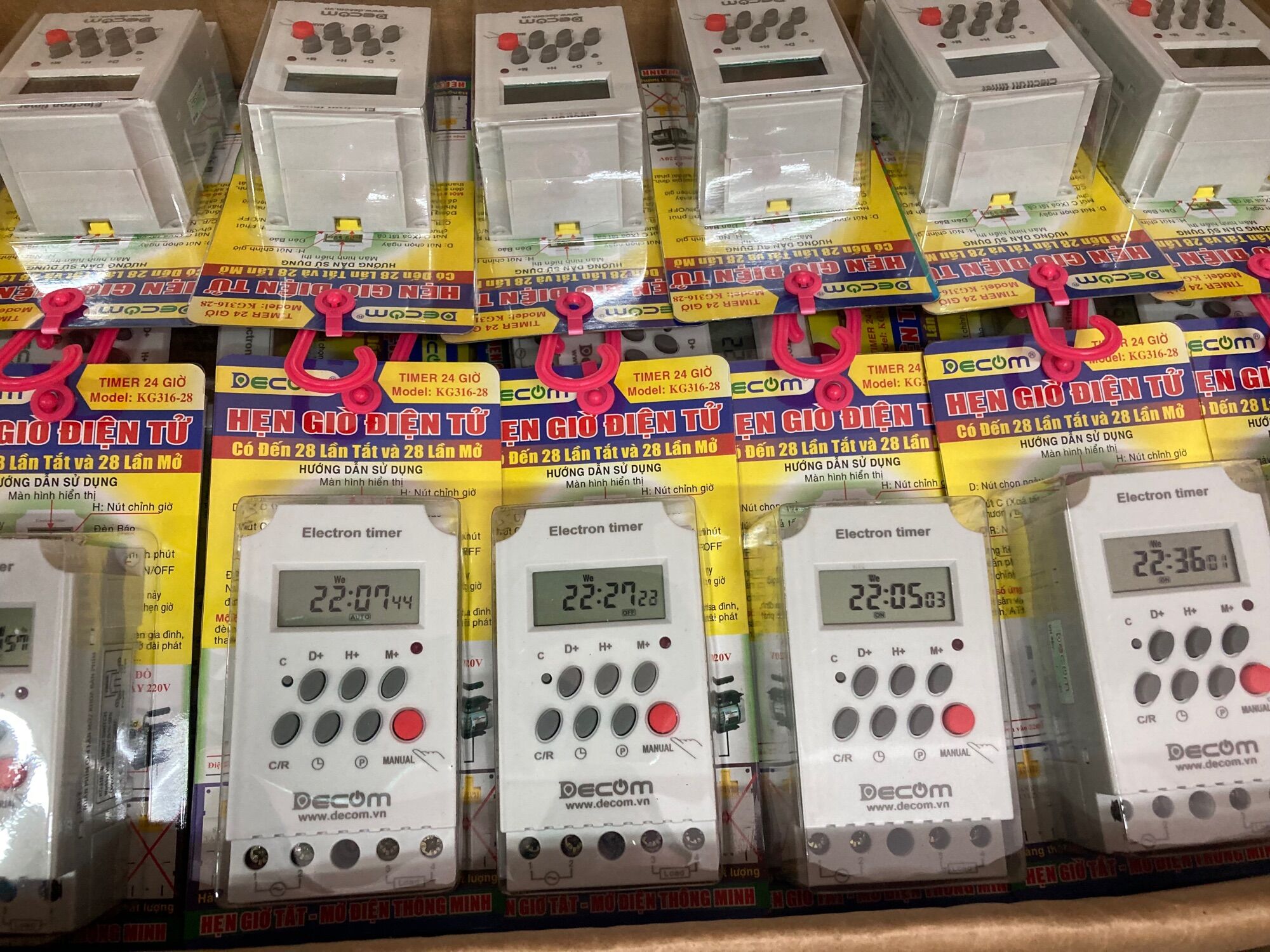 Timer hẹn giờ điện tử tắt bật tự động chính hãng DECOM
