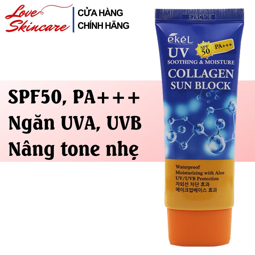Kem chống nắng Ekel Soothing and Moisture Collagen 70ml