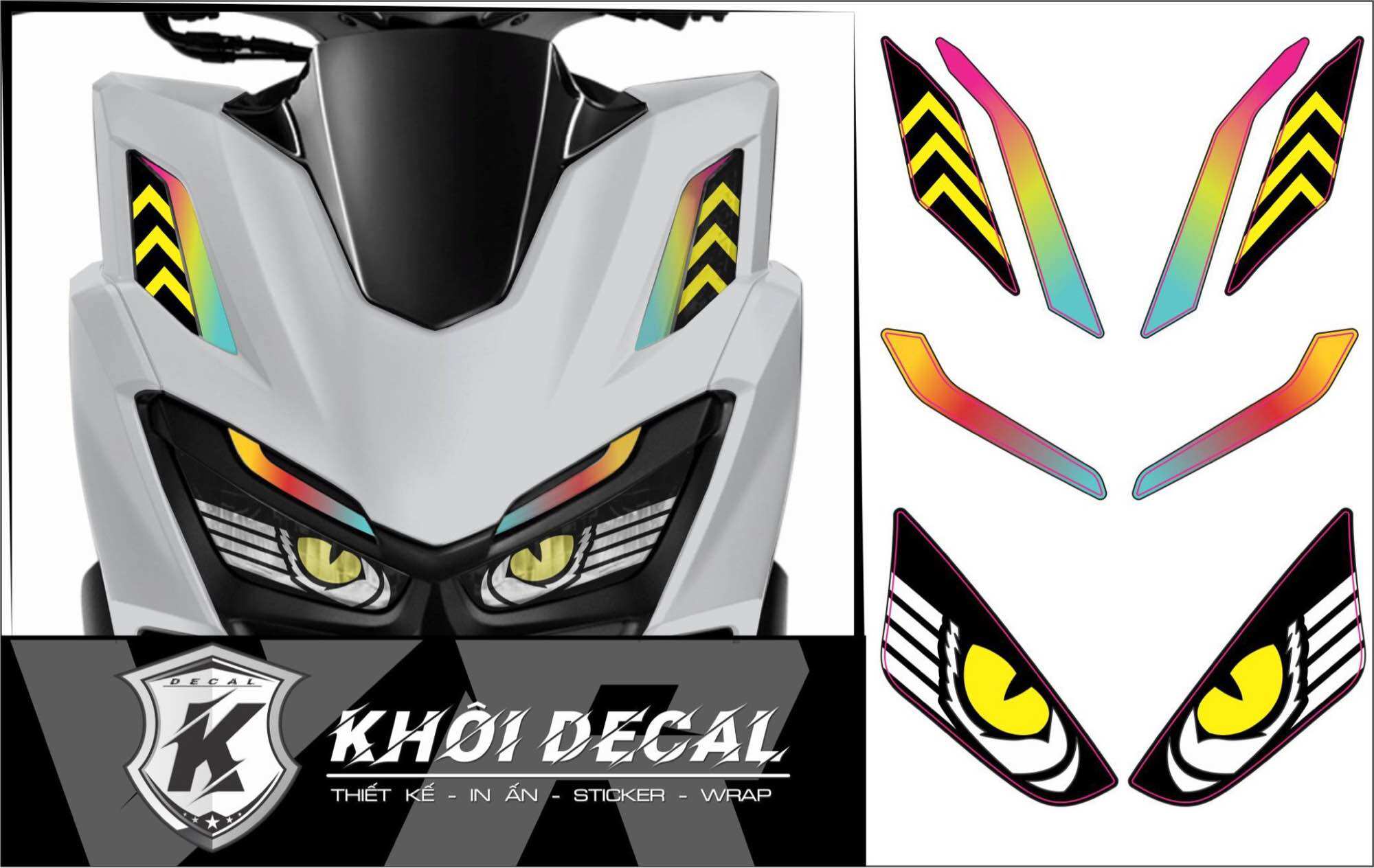 Decal dán đèn Demi Vario 160