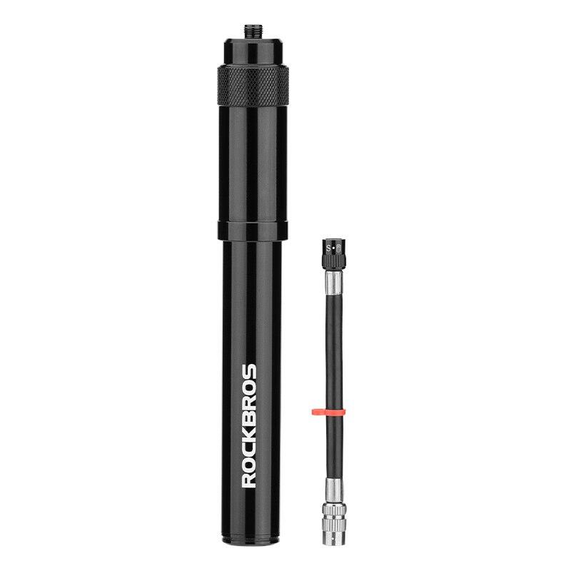 Rockbros Bơm Xe Đạp xách tay bơm hơi hợp kim nhôm 260PSI bơm hơi AV FV bóng xe máy bơm lốp xe đạp đường trường MTB Bơm Xe Đạp