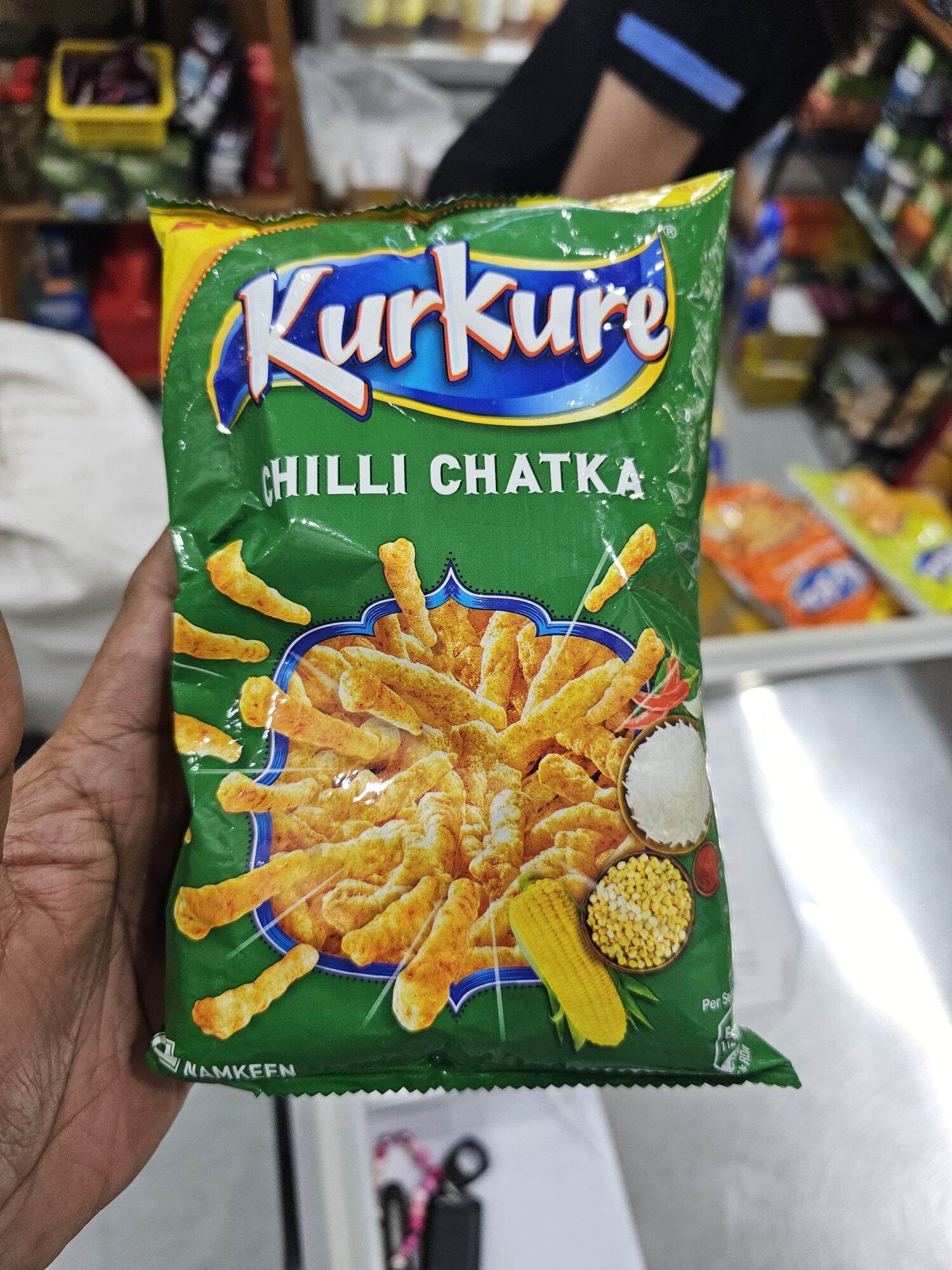 Kurkure snack Chilli chatka flavour 70g