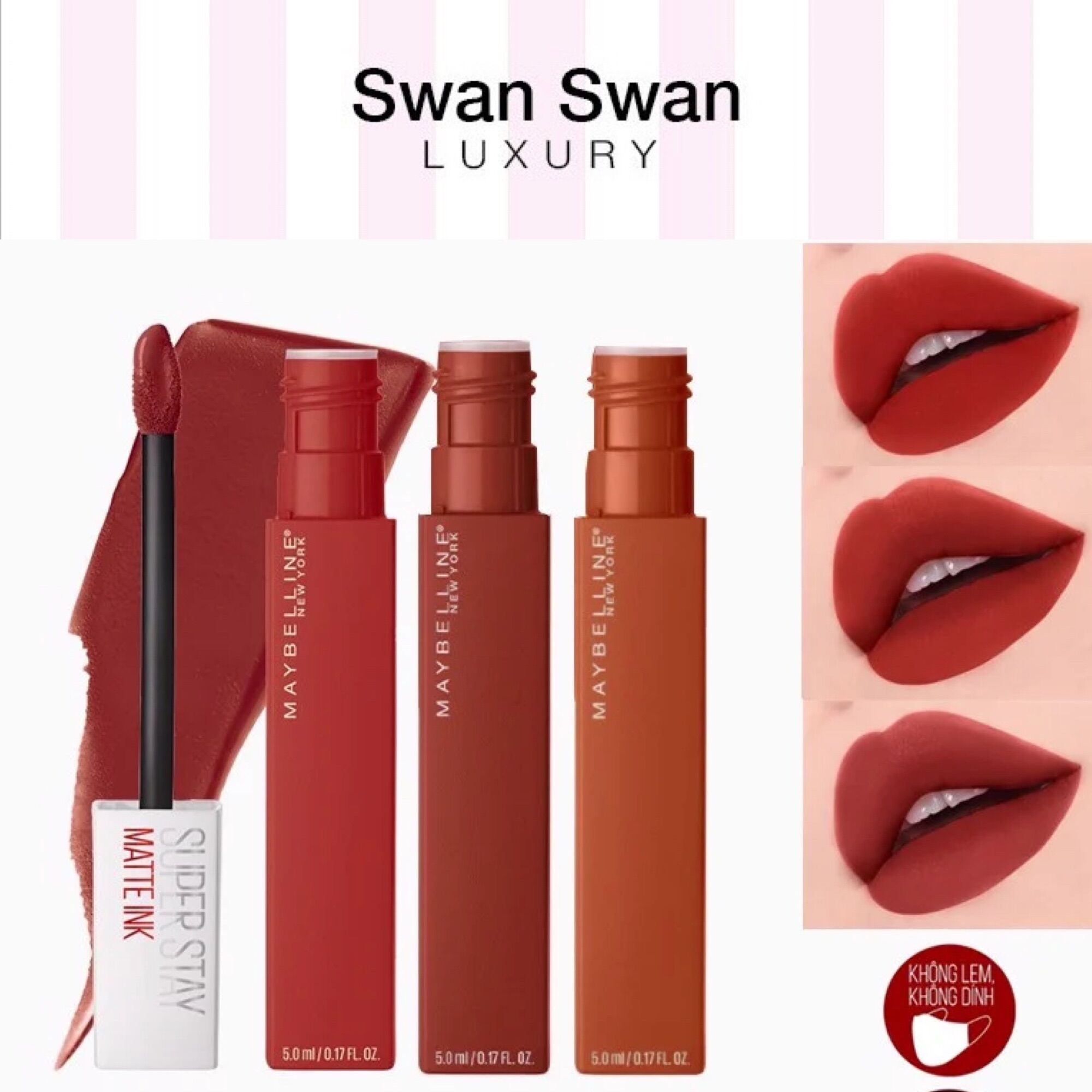 [Nhập RAISINGSTAR18, giảm 30k cho đơn 99k]Son Lì Superstay Maybelline Matte Ink Fullsize