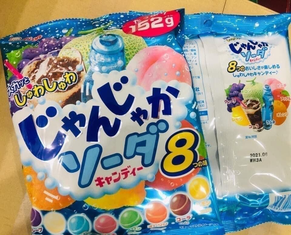 Kẹo soda trái cây lion nhật 8 vị
