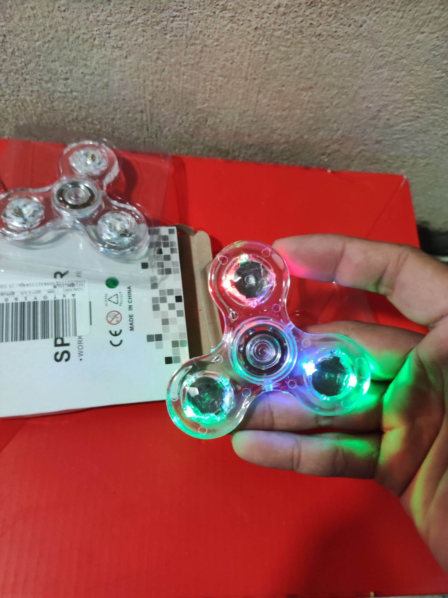 Con quay spiner có đèn led chớp nhanh chậm tùy chọn