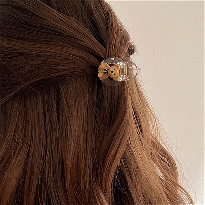 Kẹp tóc mini hình gấu phong cách hàn quốc dễ thương