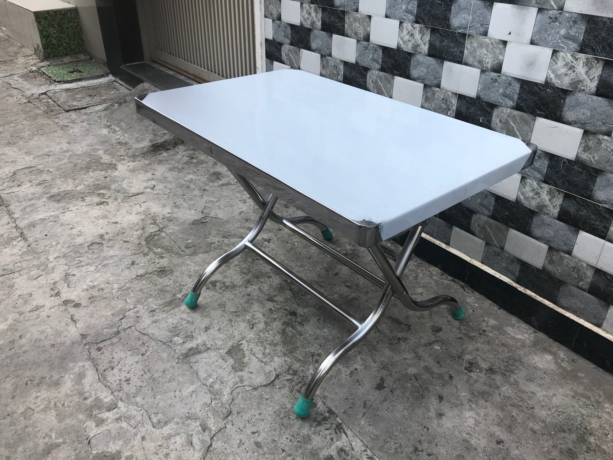 [HCM]Bàn chữ nhật inox siêu rẻ 50*80*55cm