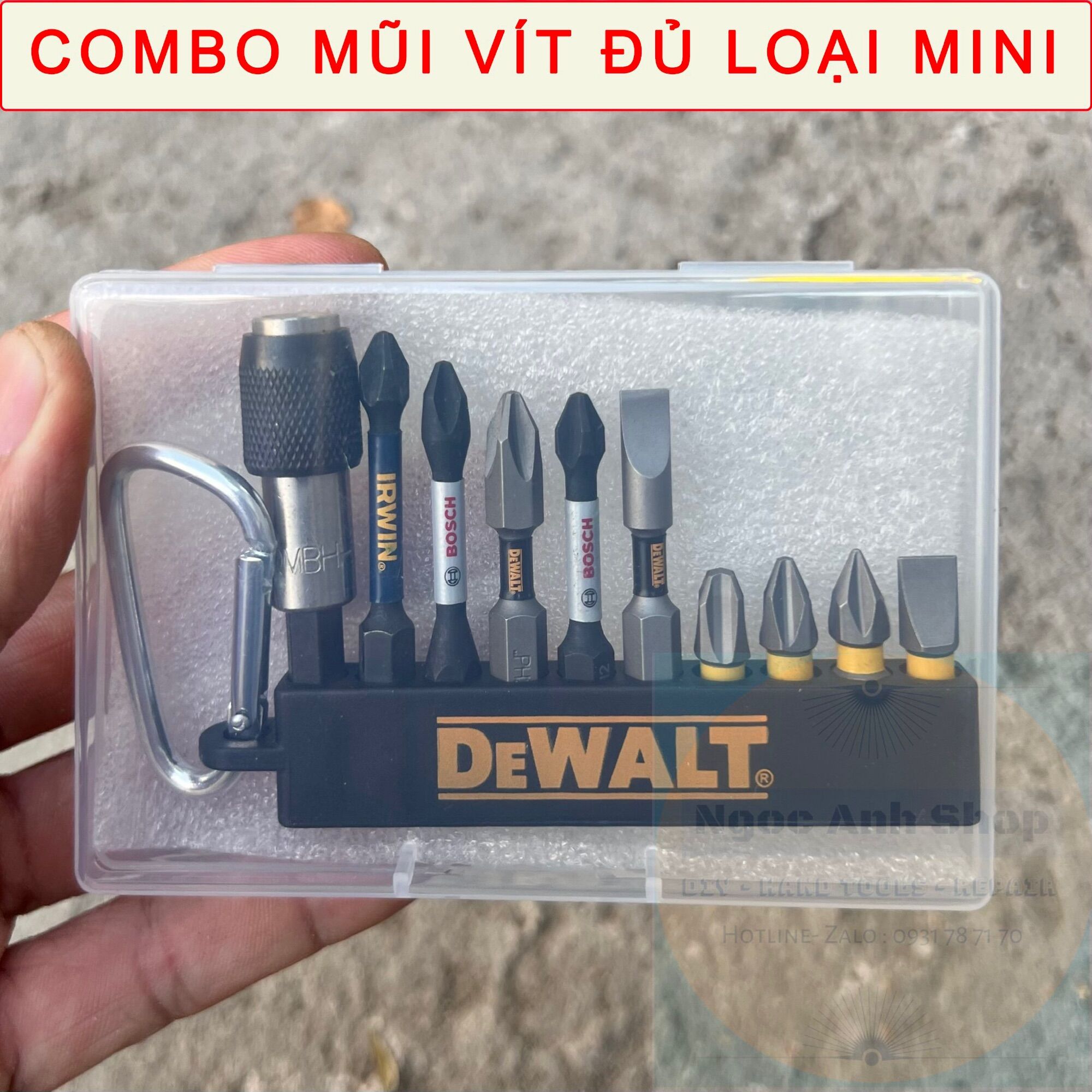 Bộ mũi vít vặn vít đủ hãng các loại bake và dẹp
