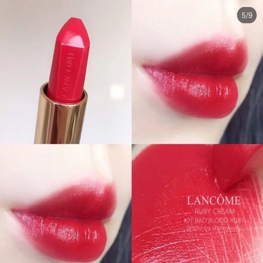Son Lancome ruby cream 01/02/03/132/196 minisize chuẩn auth