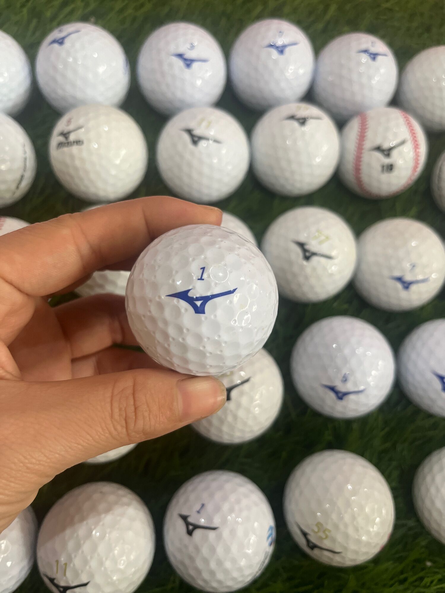 Bóng golf mizuno độ mới lên đến 90% giá chỉ 120k 10 bóng