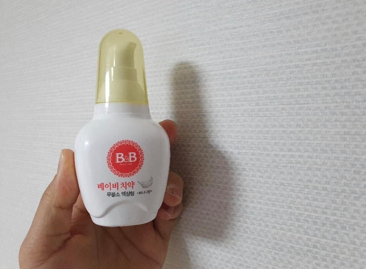 (ĐỦ BILL) Kem đánh răng dạng gel vị chuối B&B Hàn Quốc