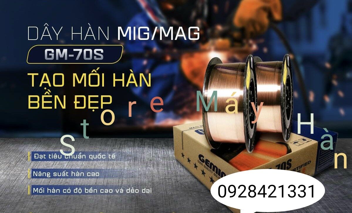 Dây Hàn Mig Size 0.8- 1.0 cuộn 5kg dùng khí