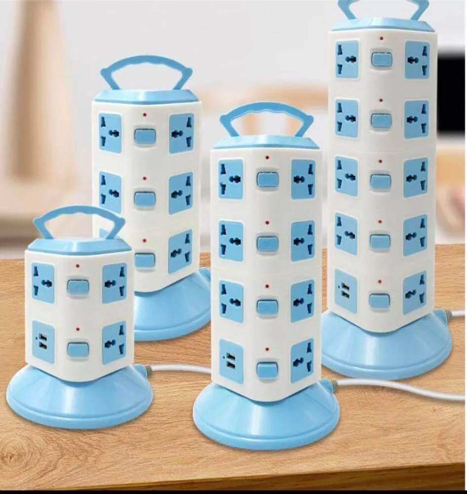 Ổ cắm điện tháp tầng tiện lợi đa năng gồm 2 tầng, 3 tầng, 4 tầng