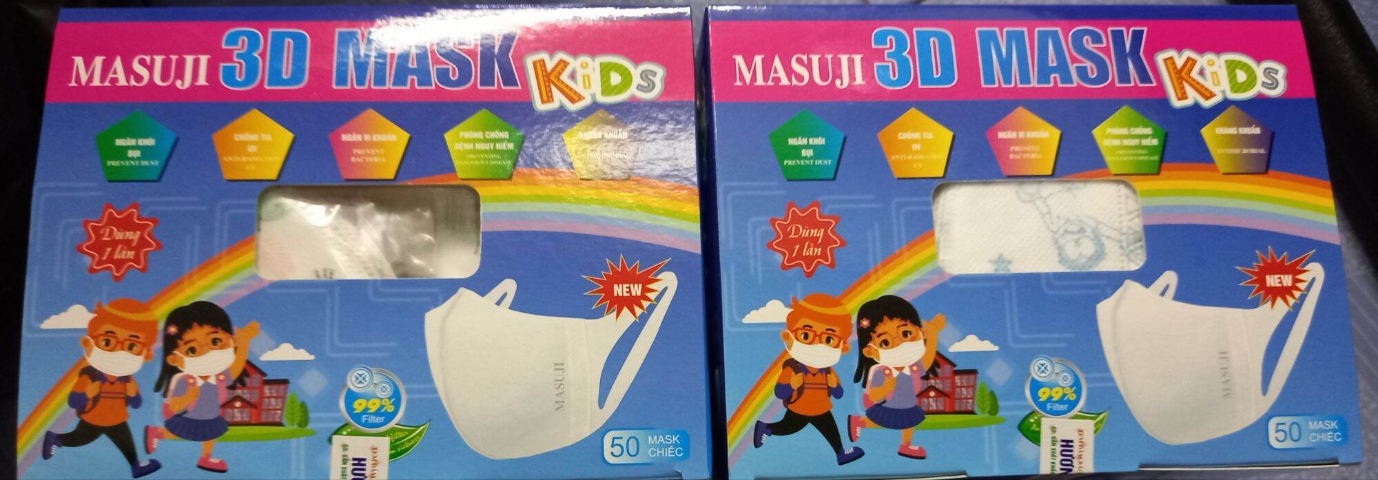 Khẩu trang 3d em bé 1hộp 50 cái